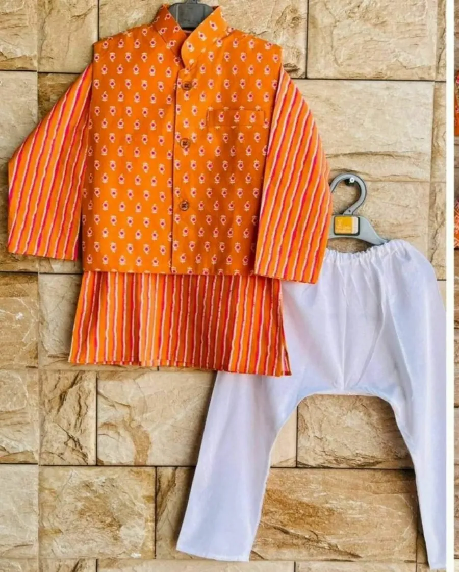 Boys Kurta Pajama Set, view 2