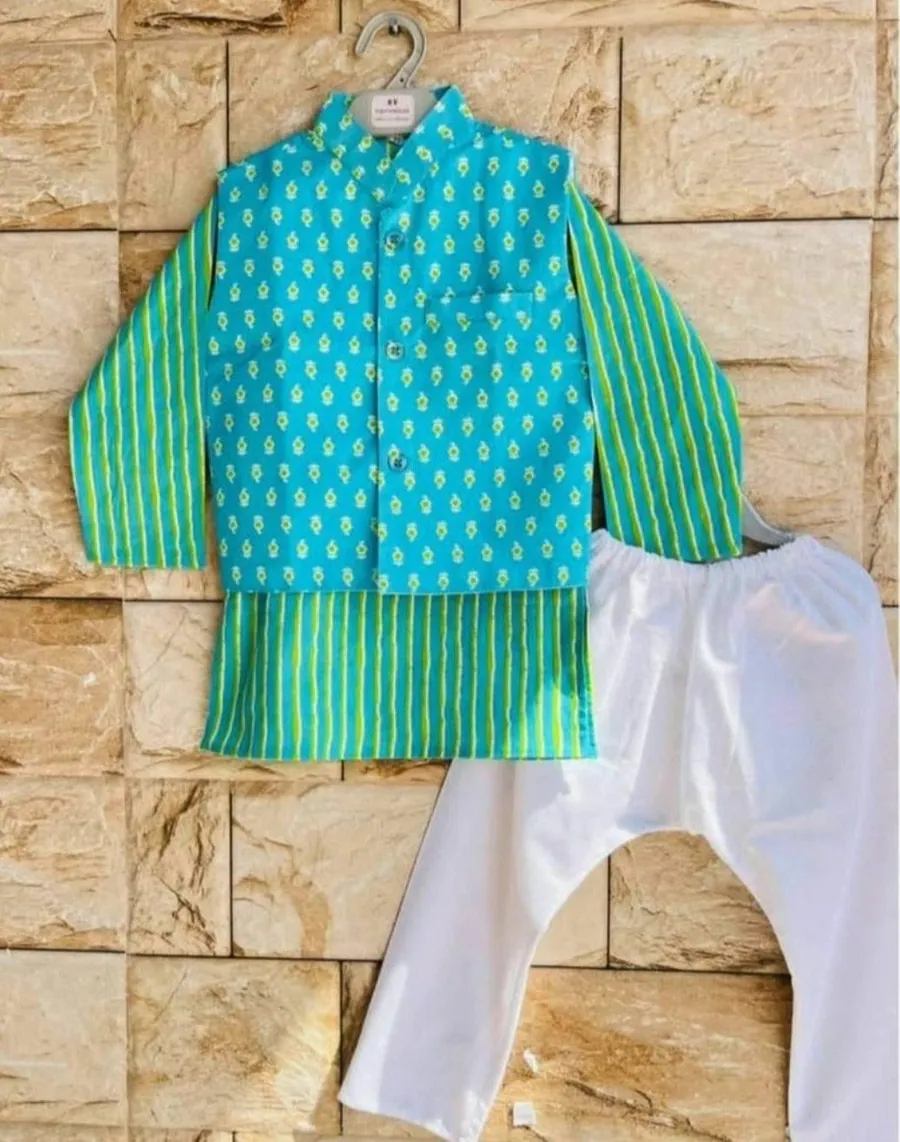 Boys Kurta Pajama Set, view 3