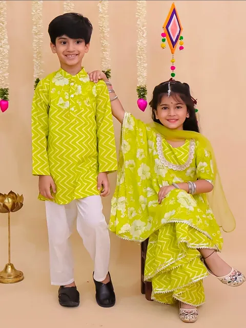 Kaftan Style Sharara Suit